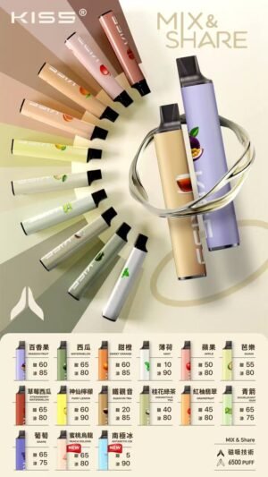 KIS5鎧斯5號拋棄式6500口🪄口味變化多達190種(任選10隻送一隻口味請備註)